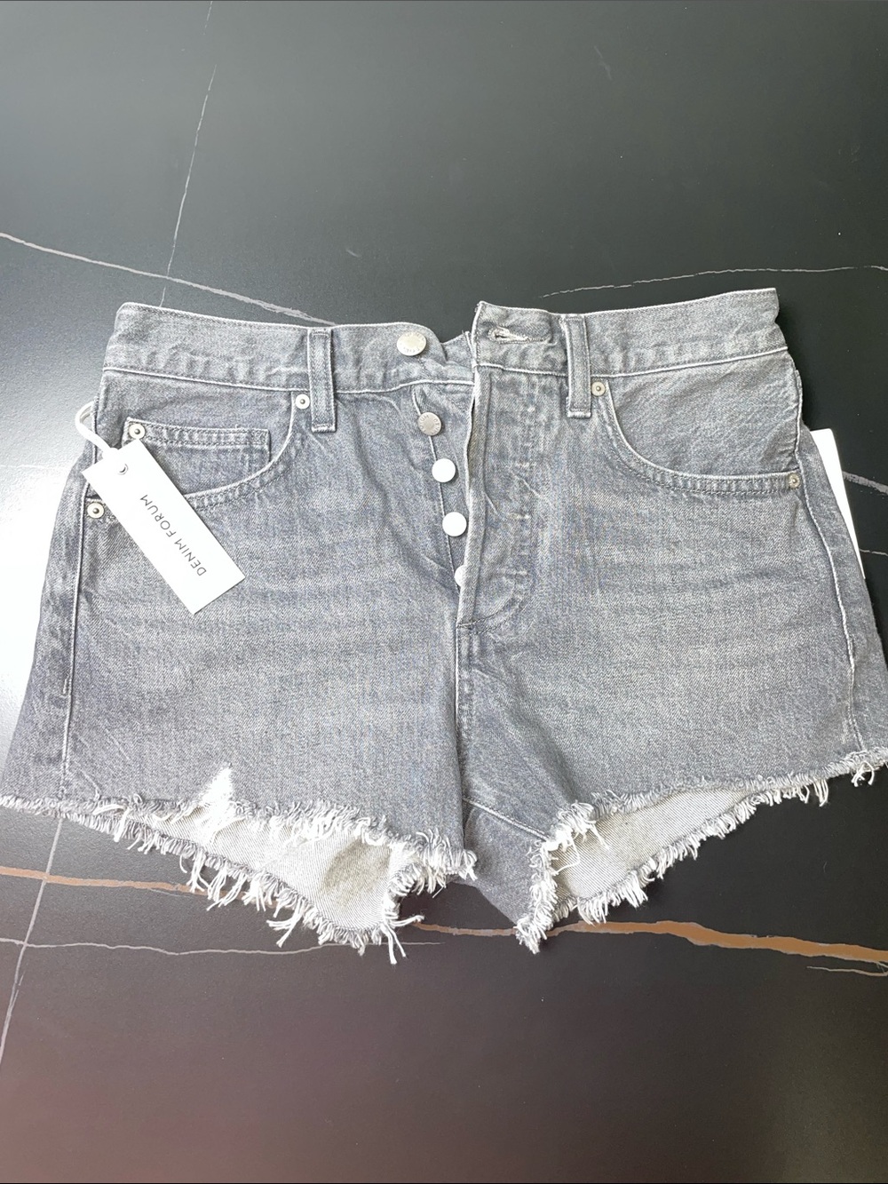 DENIM FORUM EX BOYFRIEND HI RISE DENIM SHORTS FTL-09-087
